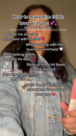 How to make him fall in love with you 💕. #blowup #foryoupage #foryou #fyp #fyp #fypシ #viral #tipsforgirls #advice #crush #love #him #boys #girls