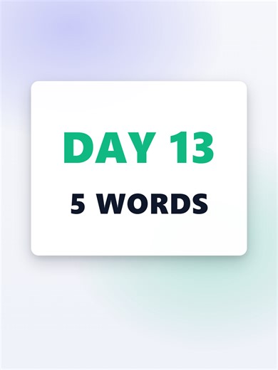 DAY13 - 5 useful English words for your daily practice. Write your sentence 👇 #englishvocabulary #vocabulary
