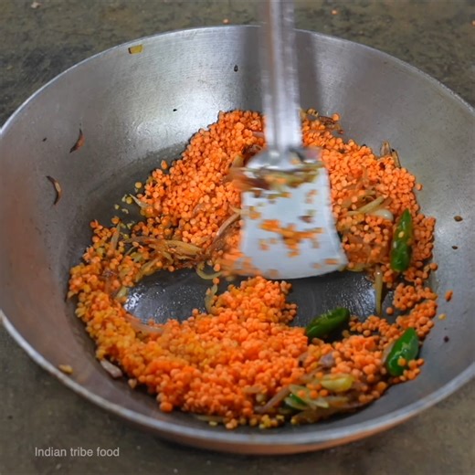 Lentil gravy cooking | indian tribe food short video | Indian tribe food