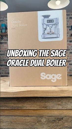 Unboxing The Sage Oracle Dual Boiler #coffee #coffeemachine #shorts