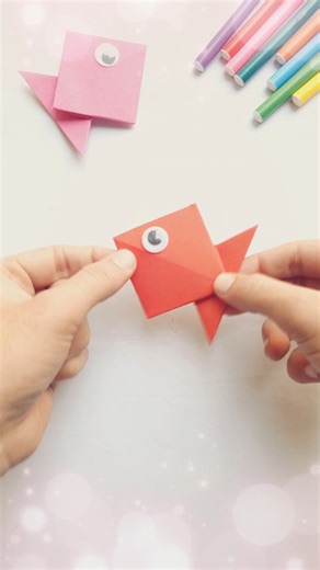 Paper Fish 🐠 | #shorts #youtubeshort #origami #paper #origamipapercraftideas #papercrafts