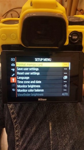 How to format memory card in Nikon Z5 mirror lees camera #nikon#camera#film #photography#reels#viral