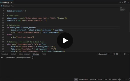 #internship #codalpha #python #codinglife #codealpha | Sanskar More