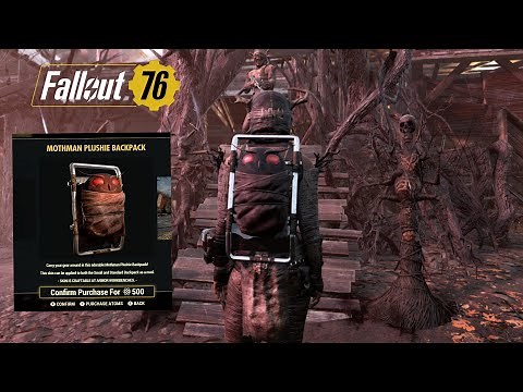 Fallout 76 - Mothman Plushie Backpack Showcase