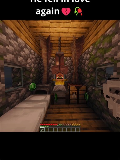 He fell in love again💔🥀 #minecraft #minecraftedit #minecraftskit #minecraftvillager