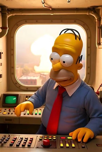 Homer Simpson pressed the wrong button. #funnyshorts #simpsons