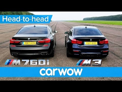 BMW M760Li vs M3 Competition – DRAG RACE & ROLLING RACE | Head to Head