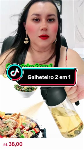 Kit 02 Galheteiros 2 em 1 Dosador/ Pulverizador #viral #galheteiro #azeite #dicas #cozinha @Tânia Maria @Tânia Maria @Tânia Maria