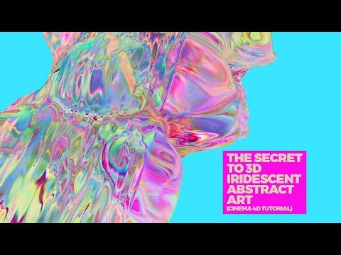 Master Iridescent 3D Abstract Art (Redshift & Cinema 4D Tutorial)
