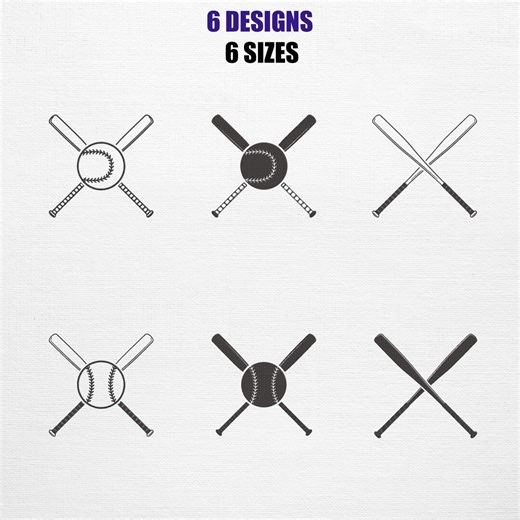 Baseball Embroidery Design Bundle | Sports Emb Set (instant Download) - Etsy