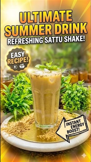 Sattu Drink for summers! #recipe #viral #shortsfeed #vegetarianvibe #trendingshorts #shorts #cooking
