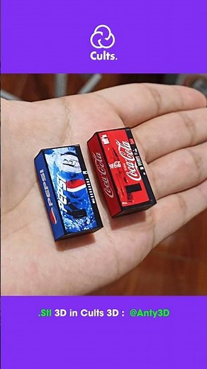 🚗 Coca-Cola and Pepsi vending machine 🚗 I Cults 3D : @Anty3D #3dprinting #Diorama #hotwheels