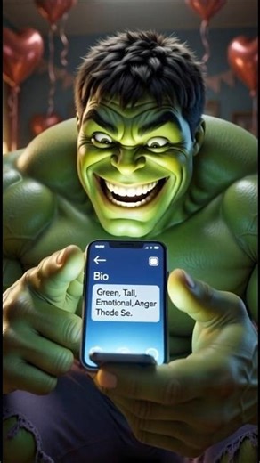 Hulk Ka Valentine Scam 😂 | Online Girlfriend Ne Diya Shock 💔 | Funny Hindi Shorts #hulk #ai #viral