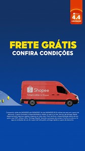 4.4 com frete grátis 8 milhões em cupons, confira condições. Olha na Shopee! | Shopee