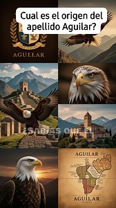 ¿Sabías que el apellido Aguilar proviene del latín aquilare, que significa "lugar de águilas"? Así es, este apellido nació en España y está ligado a pueblos donde las águilas eran símbolo de fuerza y vigilancia. Hay varias localidades que dieron origen al apellido: Aguilar de Campoo, Aguilar de la Frontera, Aguilar de Codés... Si una familia vivía en alguno de esos lugares, era común que adoptara ese nombre como apellido. Pero eso no es todo. Aguilar no solo es un apellido geográfico, también ti