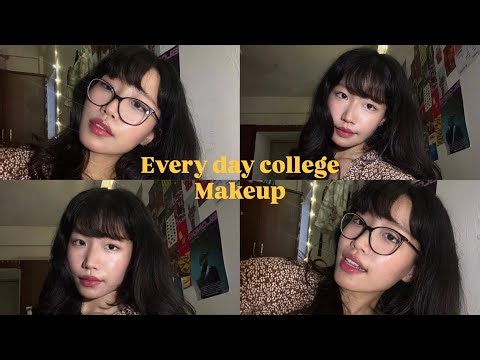 Simple college makeup tutorial with awkward whispering
