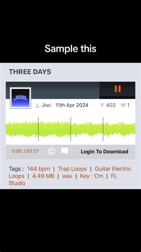 #producer #musicproducer #beatmaker #flstudio #ableton #protools #guitarloop #guitarloops #looperman #productormusical