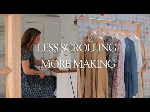 Sewing Instead of Scrolling | Working On Projects I've Been Putting Off