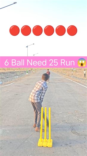 6 Balls 25 Runs Required 🏏 | Epic Finish #shorts #cricket #cricketshorts #gullycricket #lastover