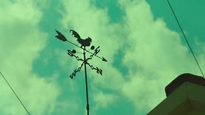 Black Metal Weather Vane On Roof Stock Footage Video (100% Royalty-free) 1099082817 | Shutterstock
