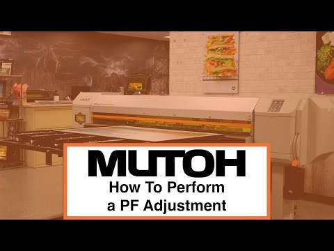 How to Perform a PF Adjustment on the ValueJet 1638UH