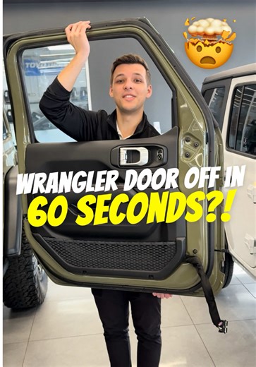 Remove Jeep Wrangler Door in 60 Seconds Easily
