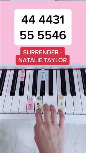 Surrender - Natalie Taylor (Piano Tutorial) #surrender #natalietaylorsurrender #natalietaylor
