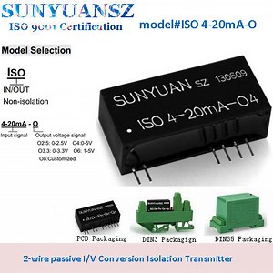 [Hot Item] Customized 2-Wire Passive I/V Conversion Isolation 4-20mA to Voltage Signal Splitter