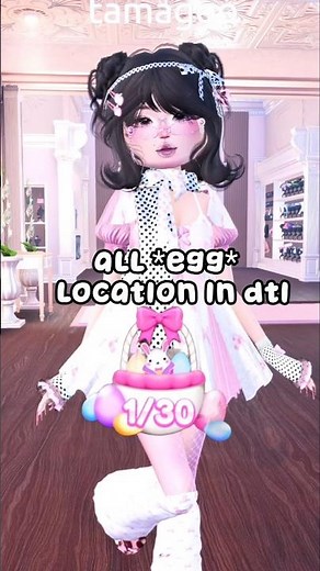 ALL EASTER EGG LOCATIONS in dress to impress #dresstoimpress #dresstoimpressroblox #dti #dtiroblox