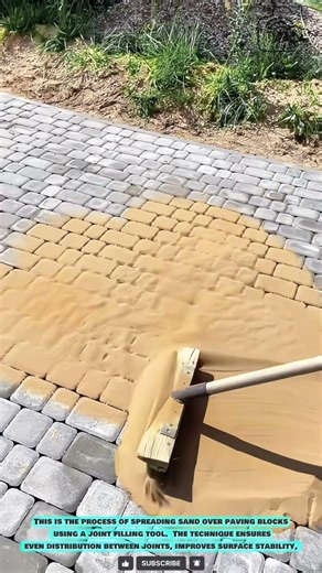 Paver Joint Filling Tool: Spreading Polymeric Sand for Seamless Locking