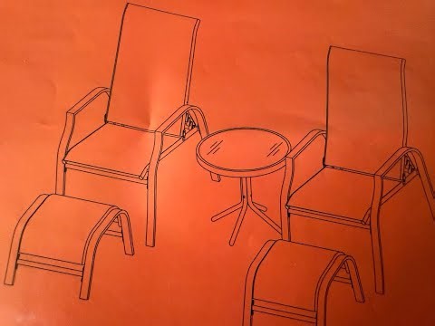 How to put together lawn furniture, #doityourself #instructions #chair