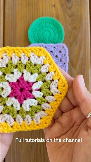 Crochet Circle, Granny Square & Hexagon 🌿 Tutorials on Channel