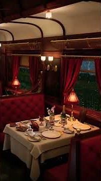 Cozy Train Cabin Ambience with Rain and Train Sounds for Deep Sleep and Relaxation