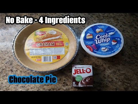 THE EASIEST CHOCOLATE PIE RECIPE 4 INGREDIENT RECIPE