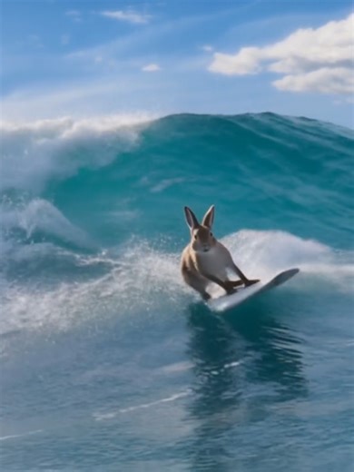 Easter Bunny Surfing Adventures on the Waves