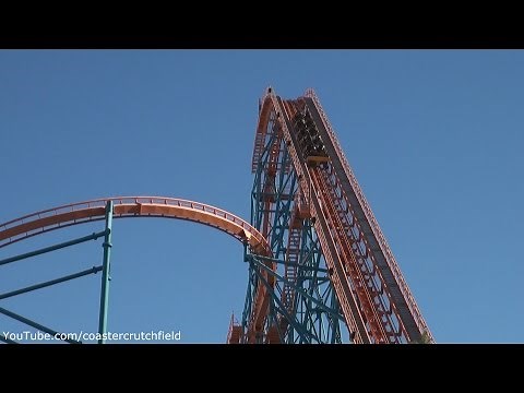 Goliath (Off-ride HD) Six Flags Magic Mountain