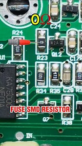 Fuse SMD resistor! #Reels #viral #radio #FM #creative #diyprojects #componenteselectrónicos #repair #shorts #diyproject #electricalengineering #diy #speaker #electrician #LED #electroniccomponents #ideas #electronics #audio | Belajar Servis Elektronika
