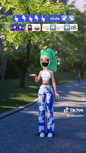 Another throwback tiktok challenge for you guys 💚🔥 #polar #dancechallenge #tiktokchallenge