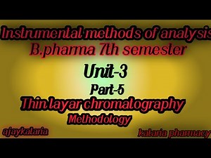 Instrumental methods of Analysis - 18 Video Lecture | Crash Course for IIT JAM Chemistry
