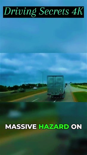 MASSIVE Highway Hazard! 😱 Flying Debris CAUGHT! #shorts #usa