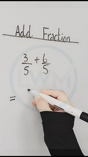 How to Add Fractions with Same Denominators | Math Tutorial #maths #shortvideo #shorts