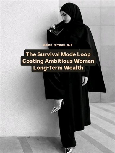 This is the trap smart, driven women fall into quietly. You work harder every year… yet wealth still feels heavy instead of expansive. You don't lack ambition but your nervous system is operating in survival, not strategy. When a woman is in survival mode, she can earn but she cannot expand. Here’s how this loop secretly limits your wealth: 1. Overworking as identity You equate exhaustion with value. Cost: You cap your income at effort instead of leverage. 2. Scarcity-driven decisions You choose