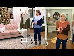 Belle by Kim Gravel Colorblocked Sweater on QVC