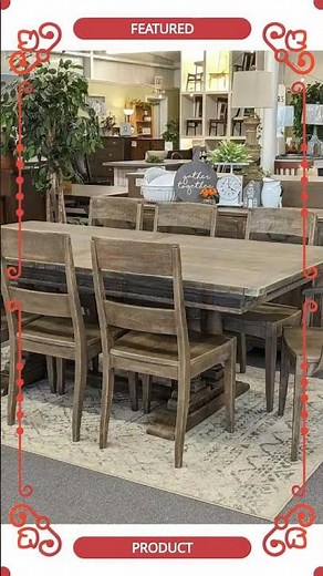 Amish English Expandable Rectangular Trestle Dining Table