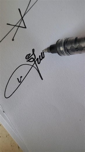 How to sign letter V? ❤