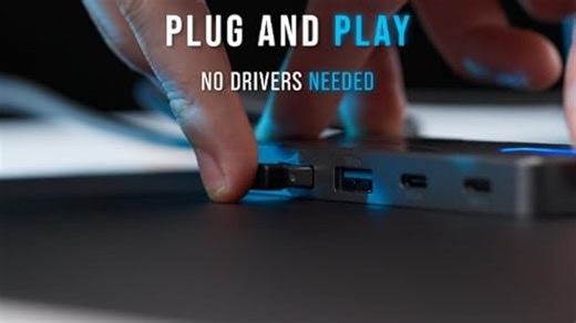 SABRENT USB C Hub 5-Port - 2X USB-A, 2X USB-C, 4K@60Hz HDMI, 80W Power Delivery, Aluminium Dockingstation für Laptop, Tablet, Smartphone, HDR/HDCP Unterstützung (HB-TG5P)