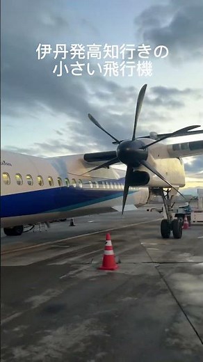 伊丹発高知行きの小さい飛行機 #ana #飛行機旅 #飛行機好き
