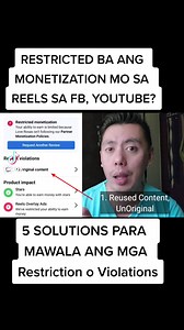 218K views · 4.7K reactions | RESTRICTED #MONETIZATION? 5 Tips Para...
