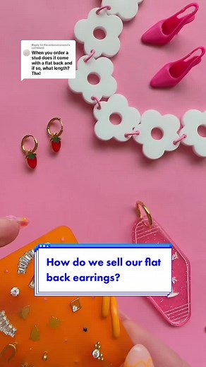 Flatback Stud Earring Set in 6mm and 8mm