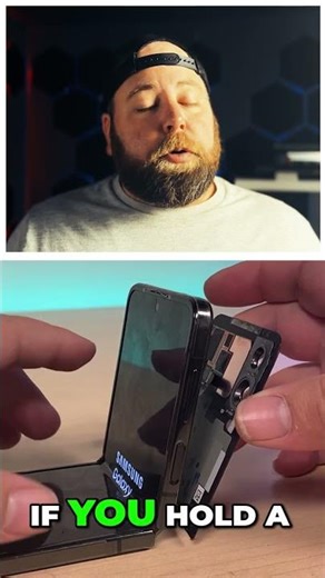 Samsung Flip Display Shuts Off? Heres a Weird Fix #SamsungFlip #PhoneRepair #FlipPhone #ScreenRepair